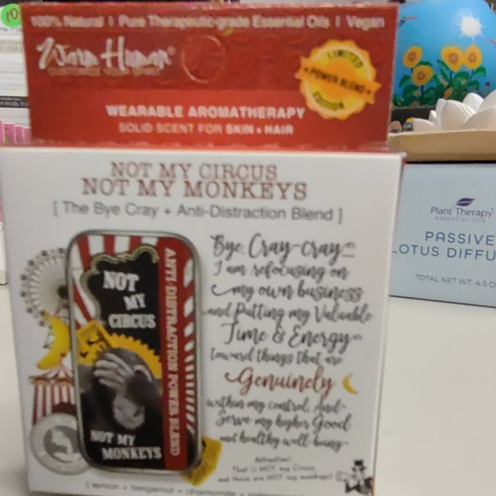 Solid Essential Oil Perfume:  "NOT MY CIRCUS, NOT MY MONKEY - from Warm Human